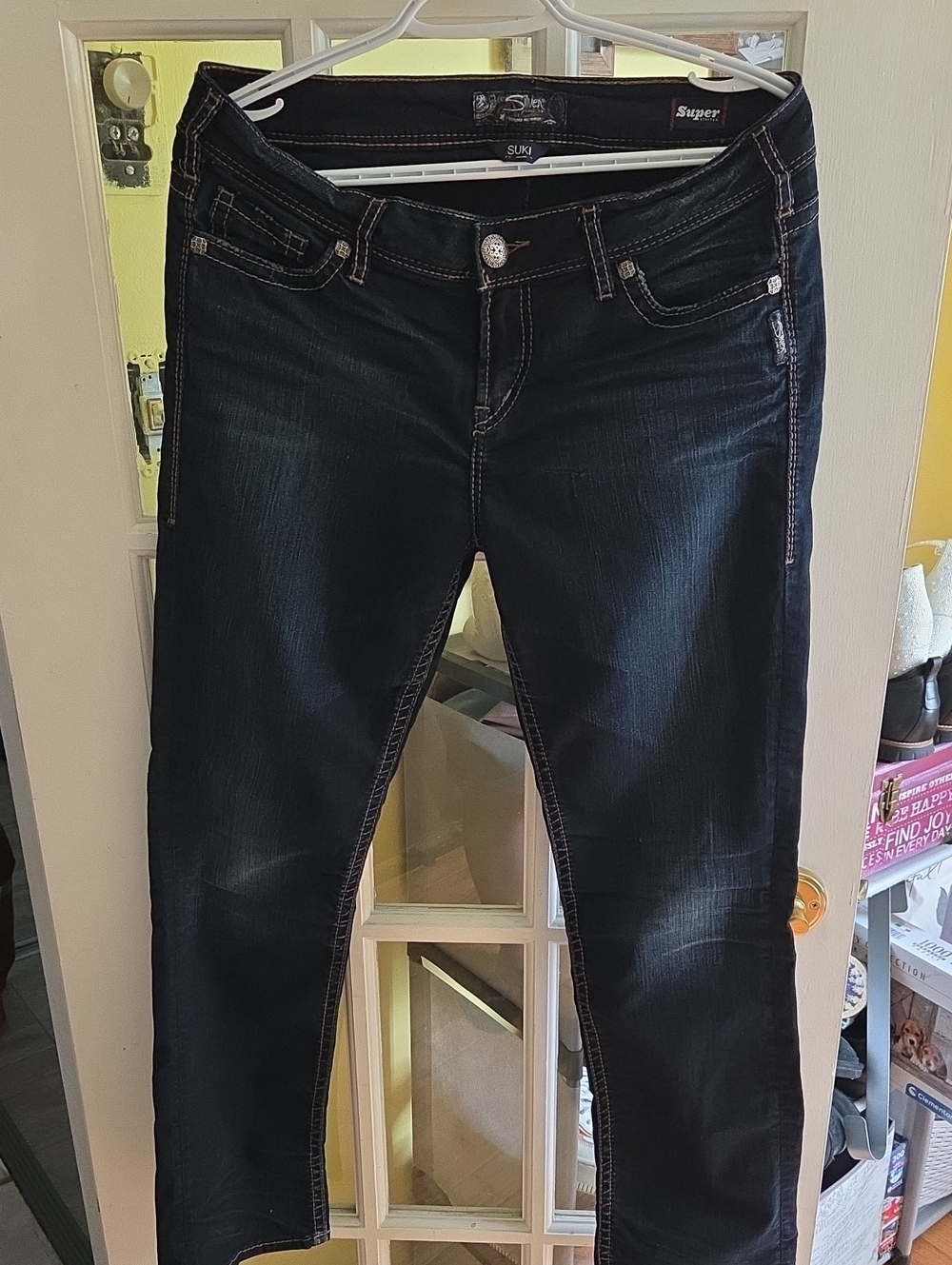 Silver Jeans Dark Indigo Skinny Jeans